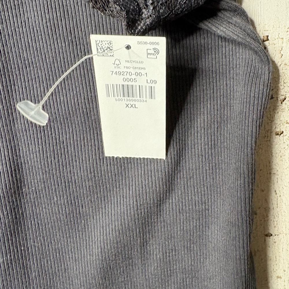 Old Navy Lace-Trim Cami Top Dark Panther Gray Size XXL NWT! - Picture 2 of 12